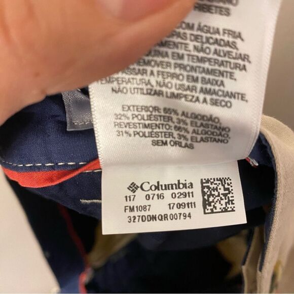 Columbia PFG Harborside Chino khaki tan work everyday Pants 42x30 - Picture 12 of 13